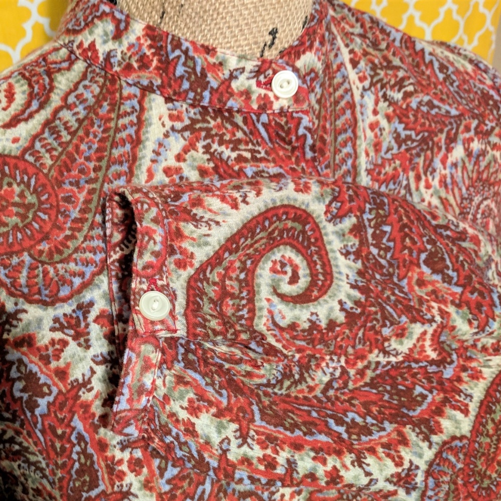 LRL Lauren Jeans Co. RALPH LAUREN Paisley Top